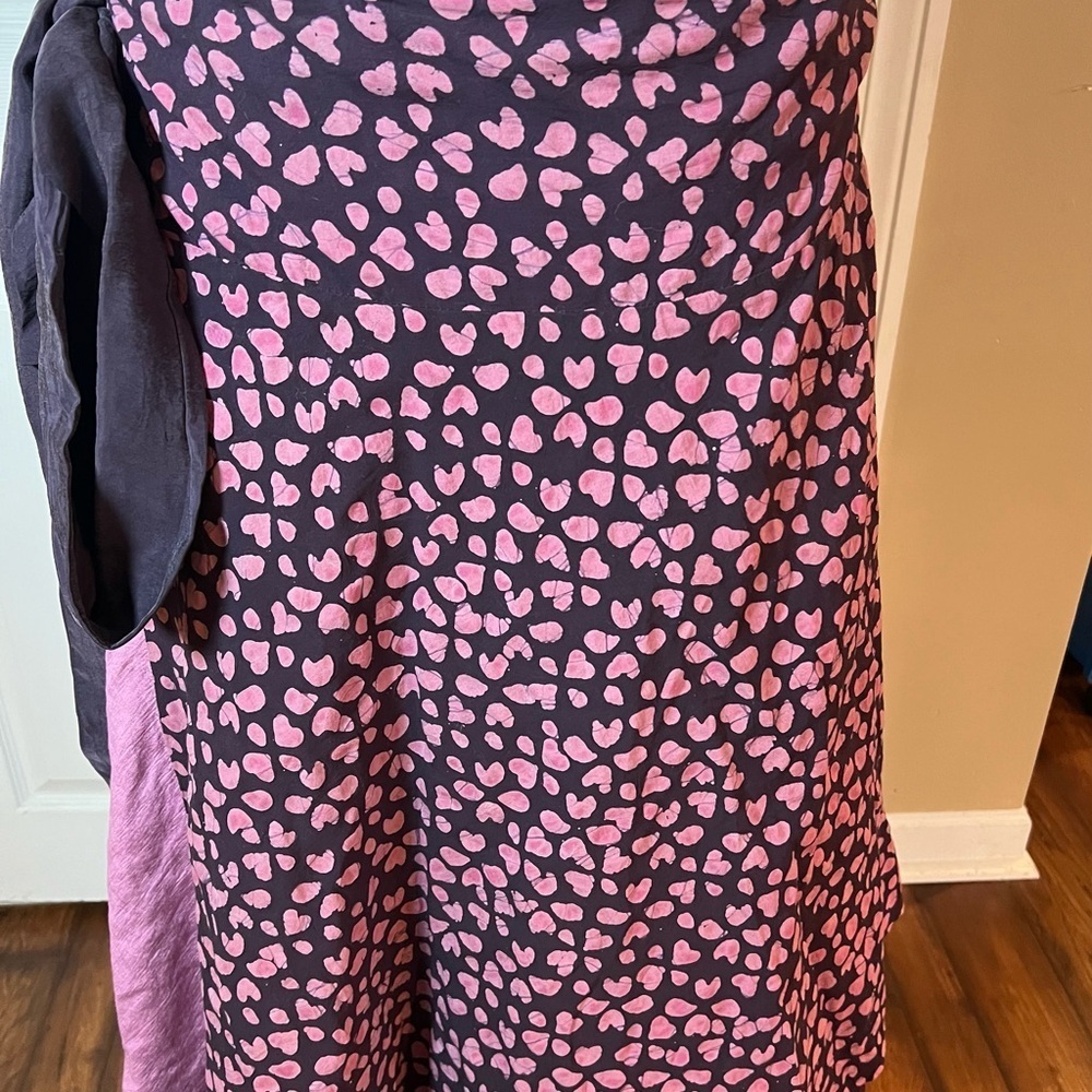 Annah Stratton Women's One Size Two Sided Purple Pink Wrap Skirt Tulle - Picture 2 of 9